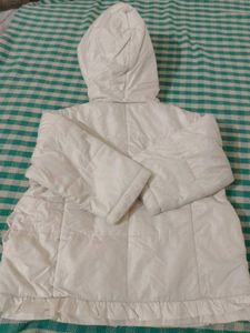 Cute White Hooded Jacket
