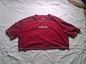 Red Cropped Tee
