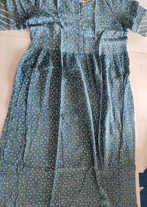 Blue Printed Kurta/dress