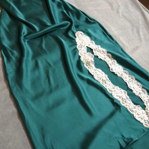 vintage sea green slip