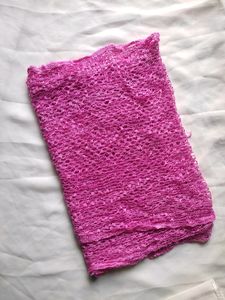 Pink Crochet Stole🧣