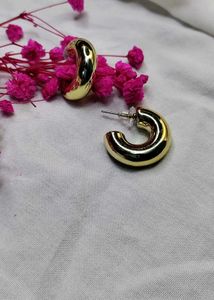 Gold Chunky Hoop Earrings