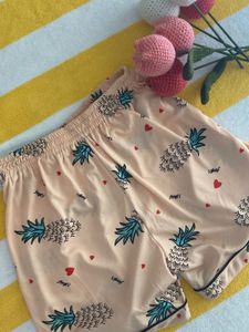 Pineapple Print Pajama Set