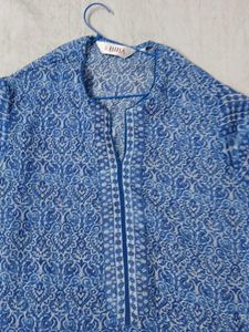 Elegant Blue Printed Kurta