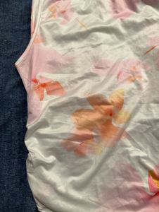 Floral Print Satin Tank Top