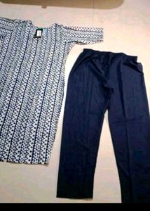 Printed Top &amp; Pants Set