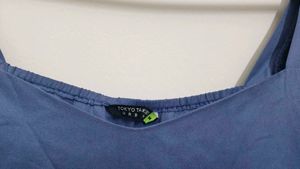 Tokyo Talkies Solid Blue Top