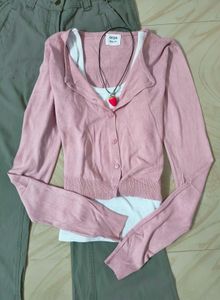 Pink Cardigan