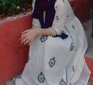 Embroidered White Kurta