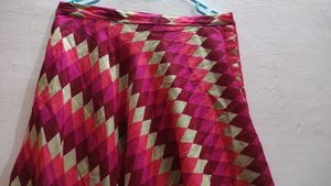 Multi Colour Long Ethnic Skirt