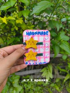 Handmade Clay Hair Clips