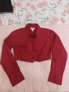 Striped Crop shirt