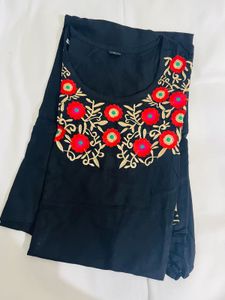 Black Anarkali Style Kurti