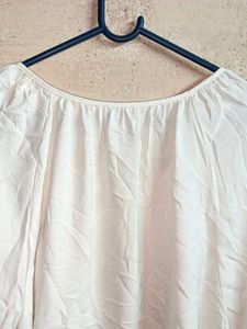 Oversized Summer Fashion Top Netted White