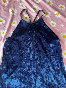 Blue Velvet Top