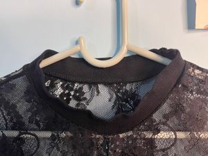 Sheer Floral Net Dress