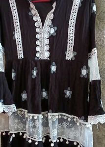 Sultry Black Net Top! ❤️