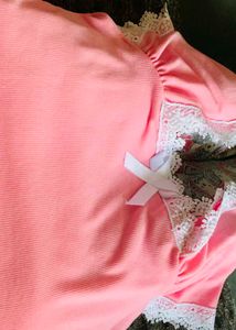 Baby Pink Lace coquette Top