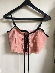 Cute Pink Corset Top