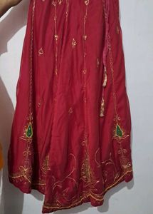 Antique lehenga Choli In Red color