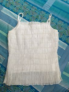 White Sleeveless Top