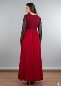 Athena Elegant Red Maxi Dress