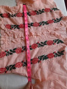 Mulmul Dress 2 Pcs With Embroidered Jacket