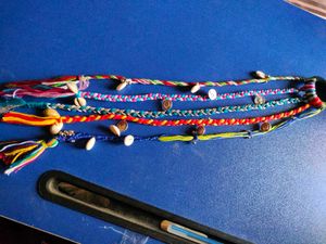 Navratri Boho Braided Hair Tie with Charms