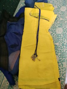 Yellow Embroidered Kurti
