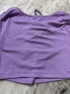 Stylish Crop Top Purple