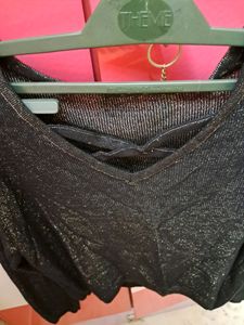 Black Shimmer Top