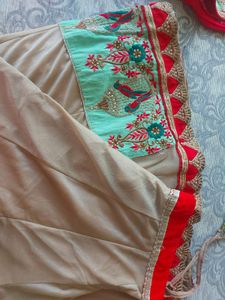 Lehanga With Designer Blouse And Long Duptta