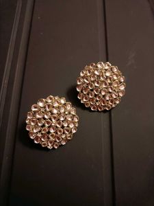 Strictly No Swap And Coin Kundan Earring