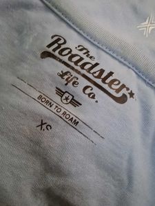 Roadster Printed Drop Shoulder Short Tshirt.