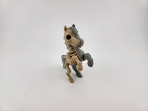 Skeleton Horse Figure 3D Printed Half Bone