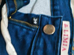 Party Wear Cut Style Denim Skirt For 7-8 Year Girl