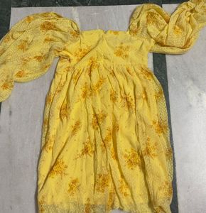Floral Yellow Dress