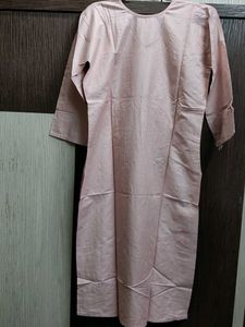 Pink Embroidered Kurti - Size XL