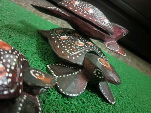 Pure Wooden Home Decor Turtle