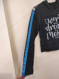 Stylish Charcol Colour Crop Top