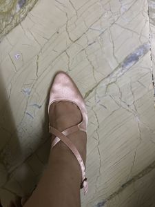 Rose Gold Ankle Strap Heels