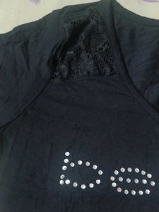 bebe Rhinestone Top