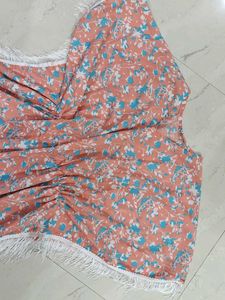 Floral Fringe Cover-Up