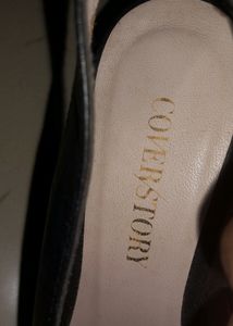 Two Color Heels Black And Transparent