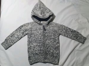 Imported Zipper Sweater For Kids With Hoody