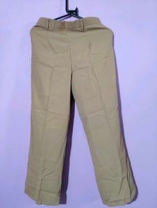 Tan Wide Leg Trousers