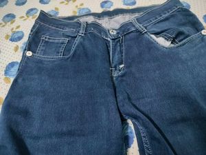 Dark Blue Denim Jeans