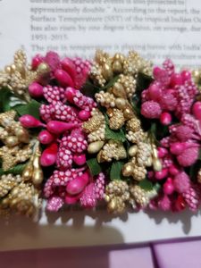 Pink Woman Trendy  Artificial Flowers Gajra
