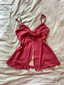 Rose Pink Y2K Cami