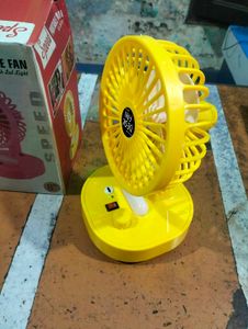 Speed Desk Fan with LED Light